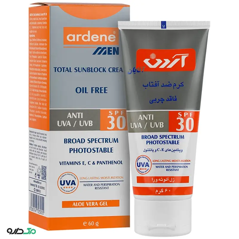 کرم ضد آفتاب آقایان SPF30 آردن